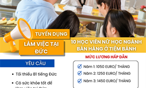 TUYỂN 10 HỌC VIÊN NỮ HỌC NGÀNH BÁN HÀNG Ở TIỆM BÁNH